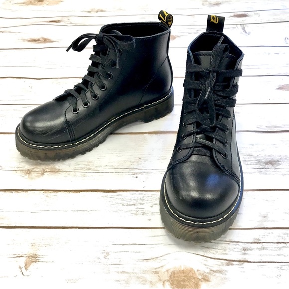 fake leather doc martens